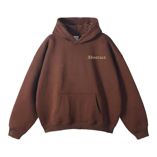 Triple cross brown hoodie